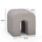 Desi Performance Velvet Ottoman - Taupe