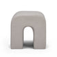 Desi Performance Velvet Ottoman - Taupe
