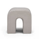Desi Performance Velvet Ottoman - Taupe