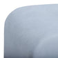 Desi Performance Velvet Ottoman - Light Blue