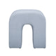 Desi Performance Velvet Ottoman - Light Blue