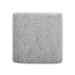 Desi Woven Performance Fabric Ottoman - Black and White