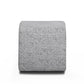 Desi Woven Performance Fabric Ottoman - Black and White