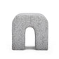Desi Woven Performance Fabric Ottoman - Black and White