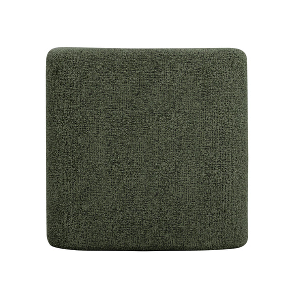Desi Woven Performance Fabric Ottoman - Green