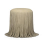 Shag Me Performance Vegan Leather Ottoman - Tan