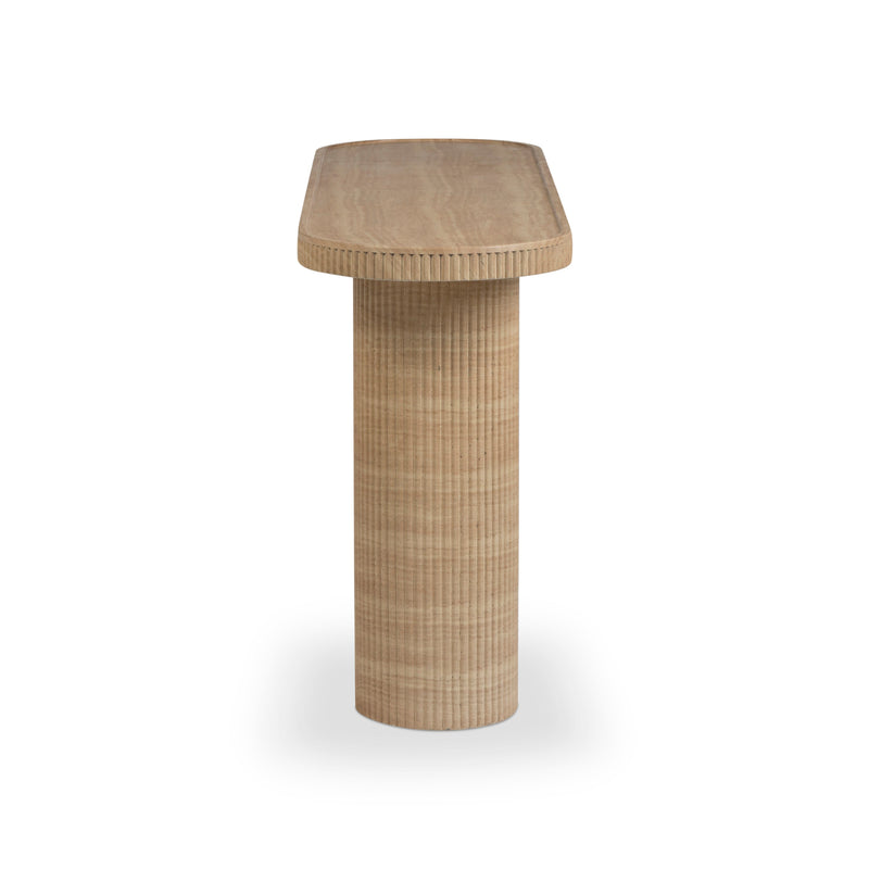 Darcy 59" Concrete Indoor/Outdoor Console Table - Travertine