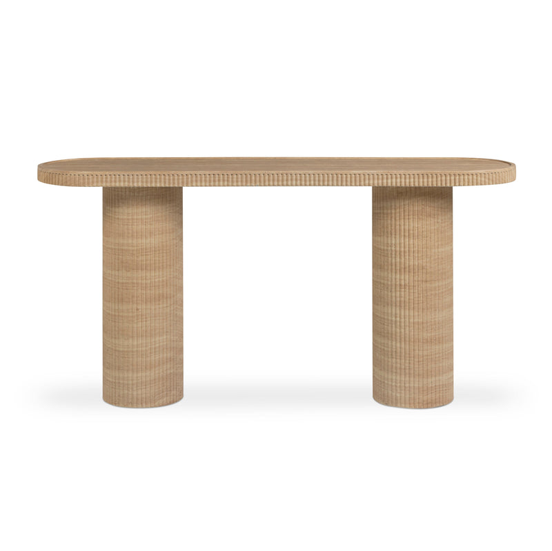 Darcy 59" Concrete Indoor/Outdoor Console Table - Travertine