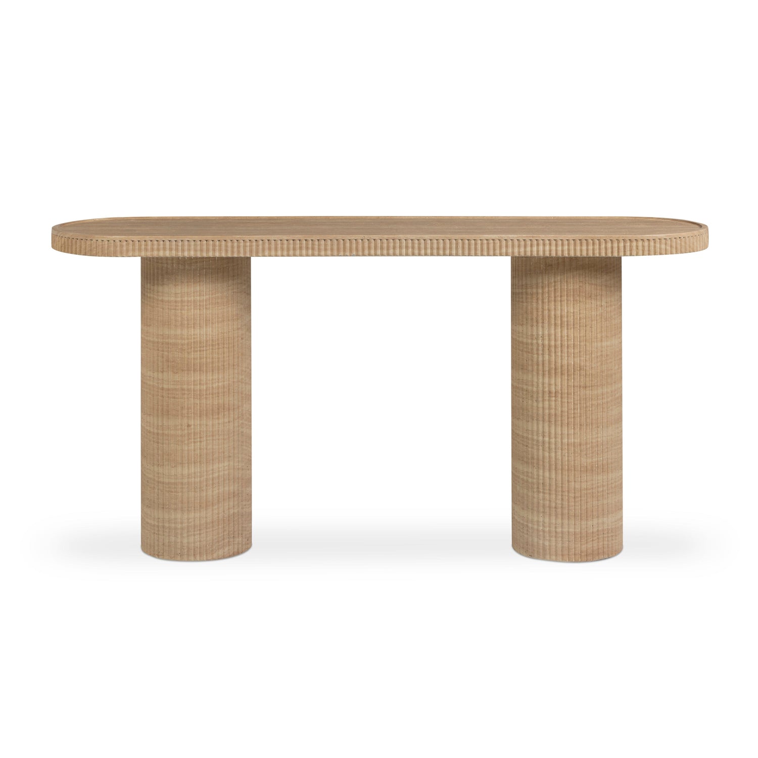 Darcy 59" Concrete Indoor/Outdoor Console Table - Travertine