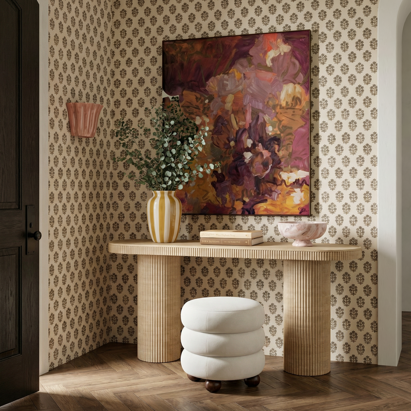 Darcy 59" Concrete Indoor/Outdoor Console Table - Travertine