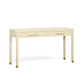 Dani 54" Cream Faux Shagreen 2-Drawer Console Table