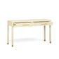 Dani 54" Cream Faux Shagreen 2-Drawer Console Table