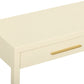 Dani 54" Cream Faux Shagreen 2-Drawer Console Table