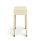 Dani 54" Cream Faux Shagreen 2-Drawer Console Table