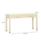 Dani 54" Cream Faux Shagreen 2-Drawer Console Table