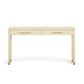 Dani 54" Cream Faux Shagreen 2-Drawer Console Table