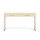 Dani 54" Cream Faux Shagreen 2-Drawer Console Table