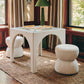 Tomlin 35" Square Mahjong Table - Cream