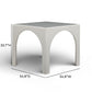 Tomlin 35" Square Mahjong Table - Cream