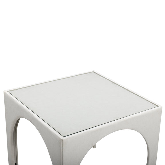 Tomlin 35" Square Mahjong Table - Cream
