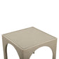 Tomlin Performance Chenille Game Table and Two Ottomans Set - Tan