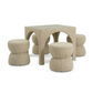Tomlin 35" Square Mahjong Table - Tan