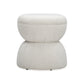 Tomlin Performance Chenille Game Table and Two Ottomans Set - Cream