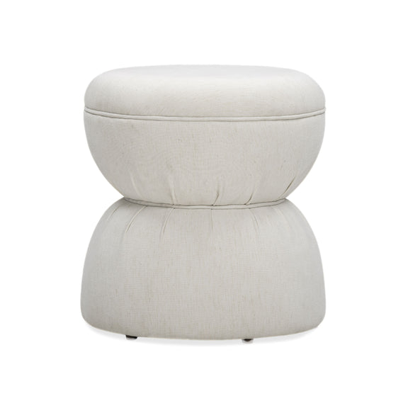 Tomlin Performance Chenille Game Table and Two Ottomans Set - Cream