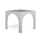 Tomlin Performance Chenille Game Table and Two Ottomans Set - Cream