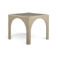 Tomlin Performance Chenille Game Table and Two Ottomans Set - Tan