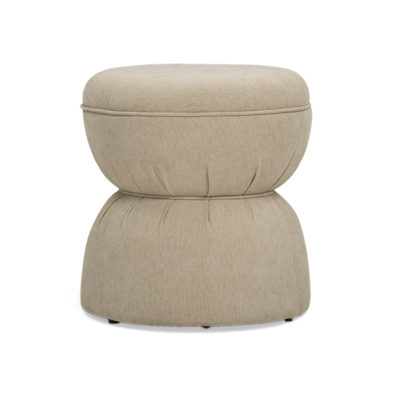 Tomlin Performance Chenille Game Table and Two Ottomans Set - Tan