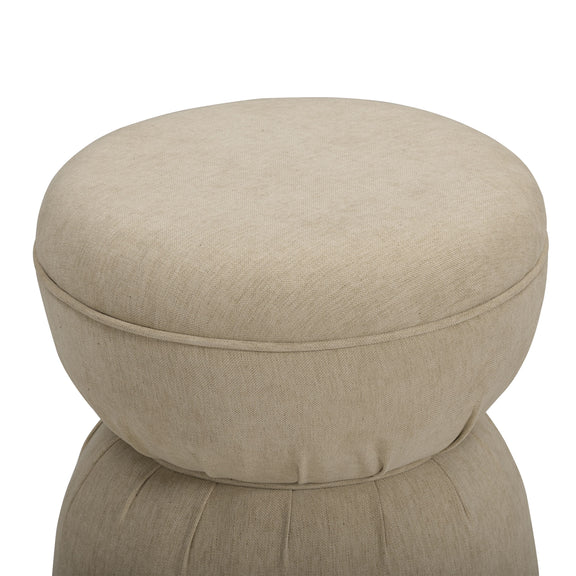 Tomlin Performance Chenille Game Table and Two Ottomans Set - Tan
