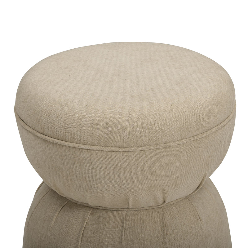 Tomlin Performance Chenille Game Table and Two Ottomans Set - Tan