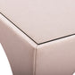 Tomlin Performance Chenille Game Table and Two Ottomans Set - Light Pink