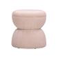 Tomlin Performance Chenille Game Table and Two Ottomans Set - Light Pink