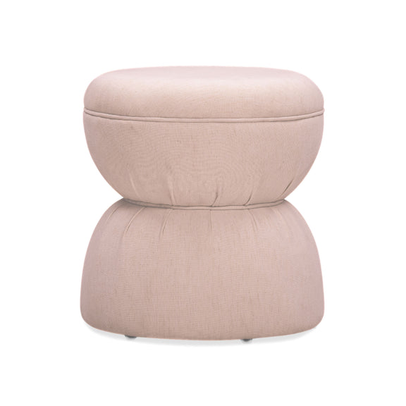 Tomlin Performance Chenille Game Table and Two Ottomans Set - Light Pink