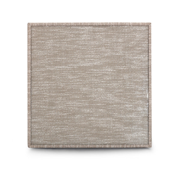 Tomlin Performance Chenille Game Table and Two Ottomans Set - Beige