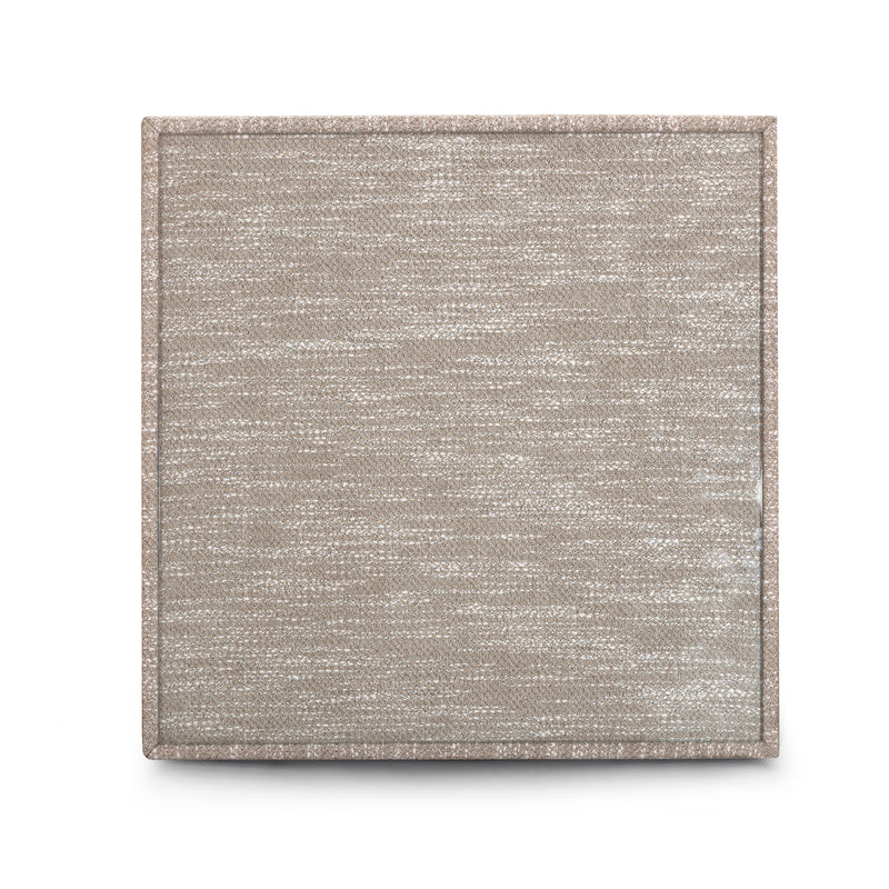 Tomlin Performance Chenille Game Table and Two Ottomans Set - Beige