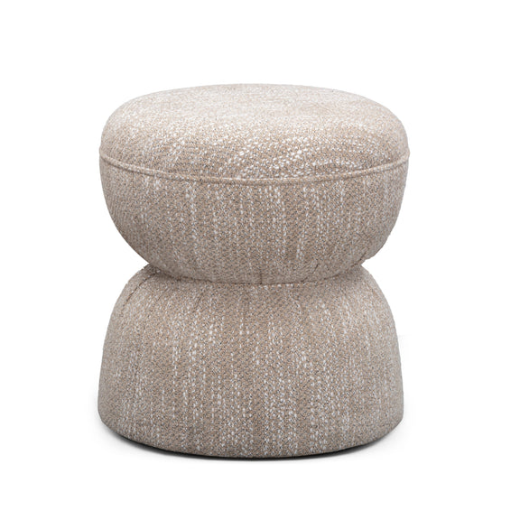 Tomlin Performance Chenille Game Table and Two Ottomans Set - Beige
