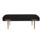 Brno Black Velvet Bench