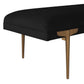 Brno Black Velvet Bench