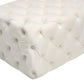 Kaylee Cream Velvet Ottoman