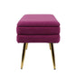 Ziva Plum Velvet Storage Bench