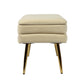 Ziva Cream Velvet Storage Bench