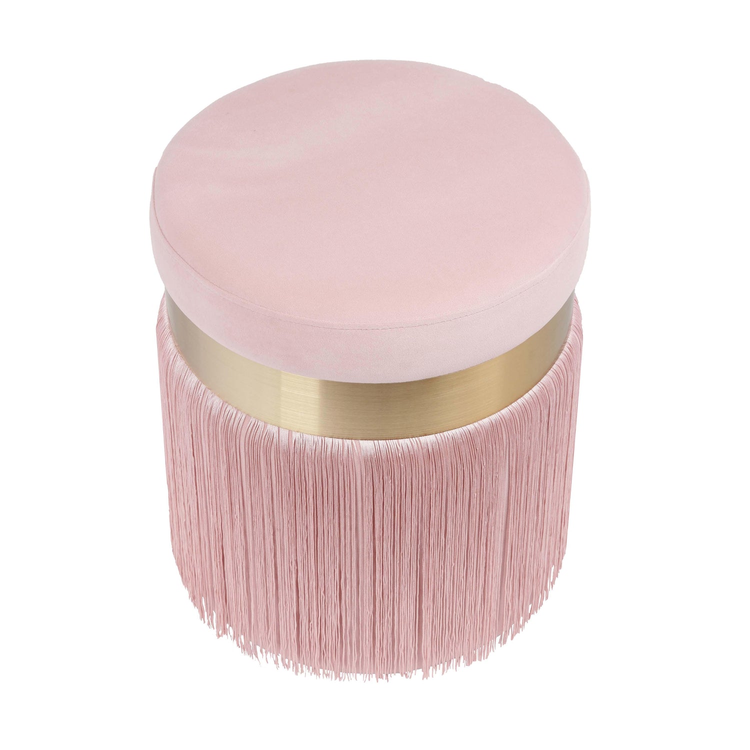 Melody Blush Tasseled Ottoman