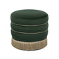 Lakka Green Velvet Ottoman