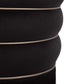 Lakka Black Velvet Ottoman