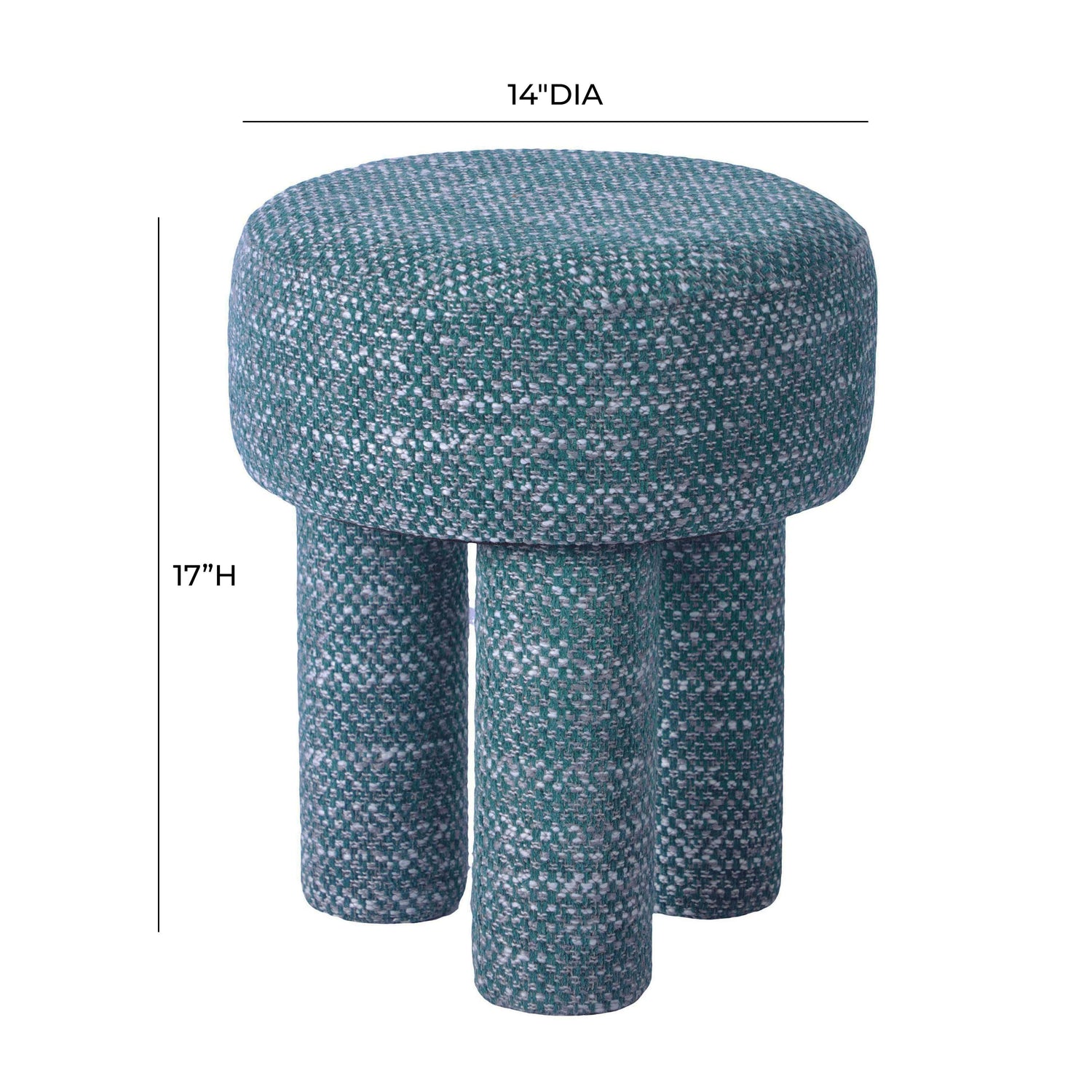 Claire Teal Knubby Stool