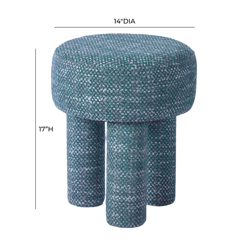 Claire Teal Knubby Stool