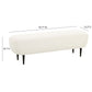 Denise Cream Boucle Bench